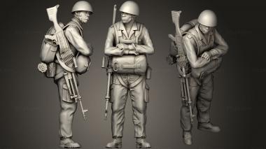 Military figurines rodesia soldiers.3 3d model